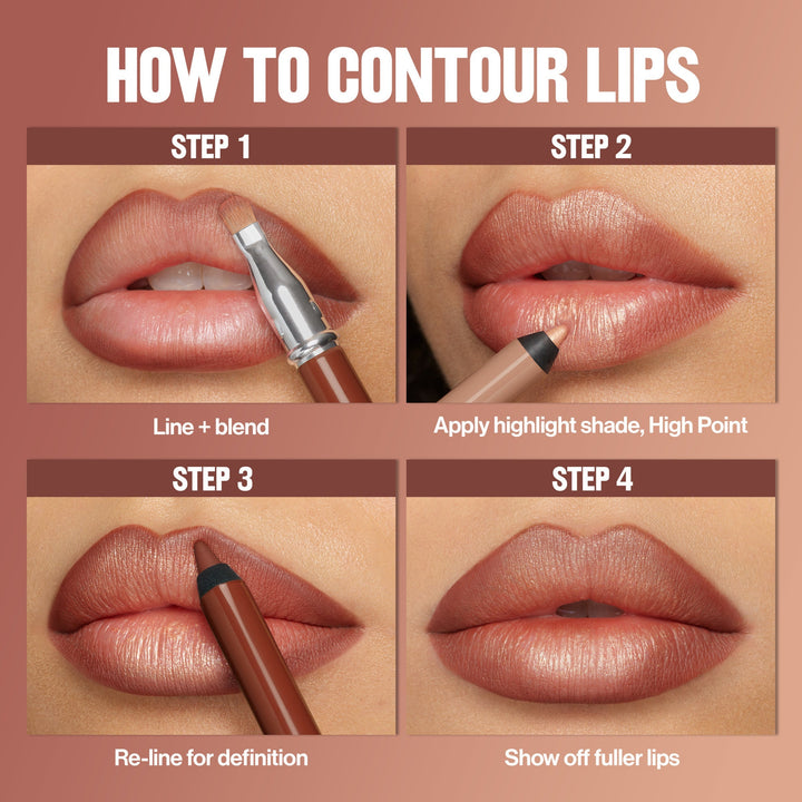 How to contour lips guide