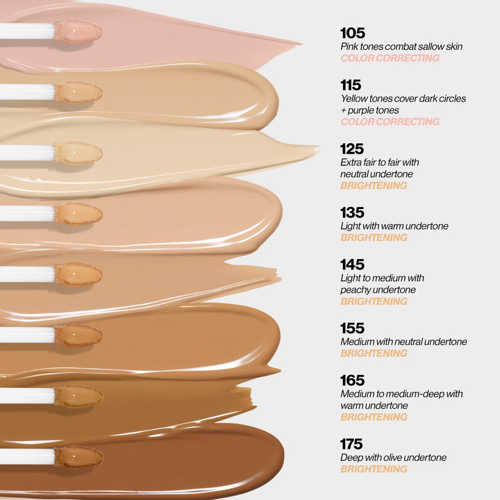 Glimmer Brightening Concealer - shade colors