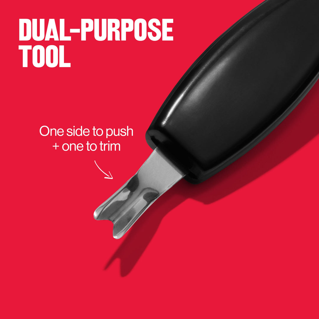 Cuticle Trimmer with Cap - dual purpose tool
