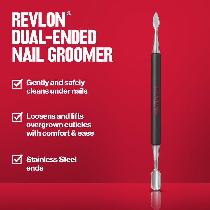 Stainless Steel Nail Groomer: gently cleans, lifts overgrown cuticles, stainless steel