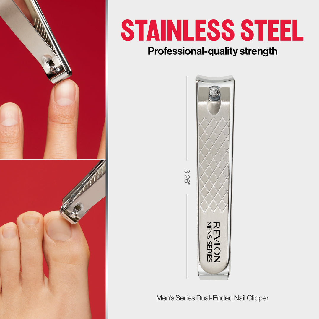 Men's Series Dual-Ended Nail Clipper - stainless steel
