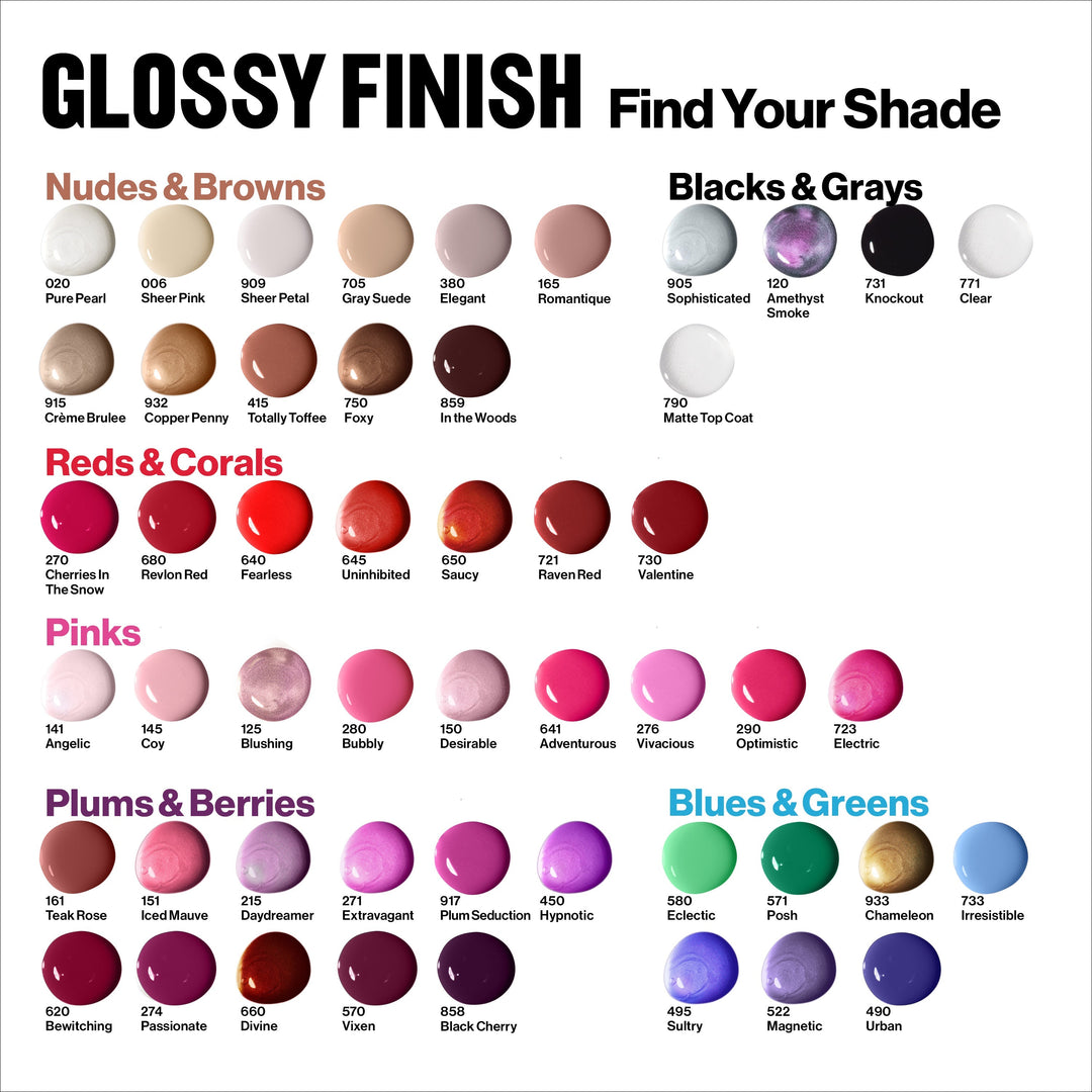 Super Lustrous™ Nail Enamel - color shades